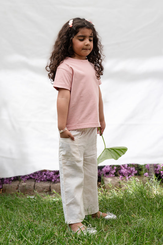 COTTON LINEN-BLEND TROUSER