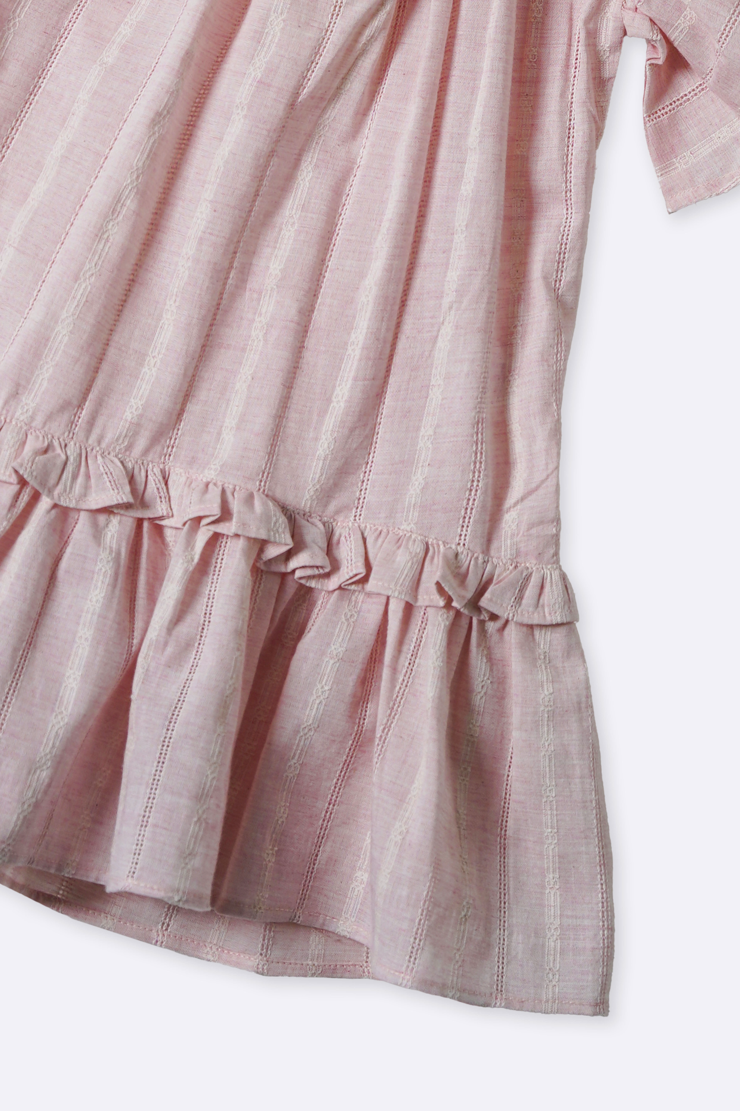 FLUTTER SLEEVE COTTON DRESS