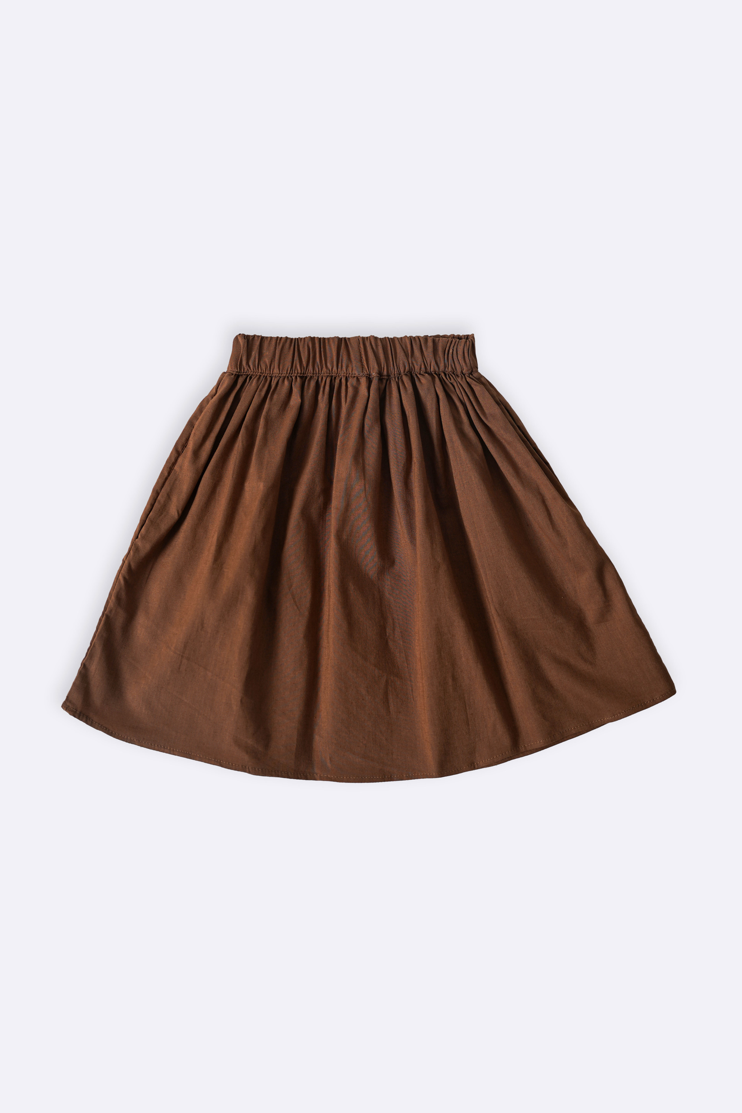 LINEN SKIRT WITH ELASTIC WAIST