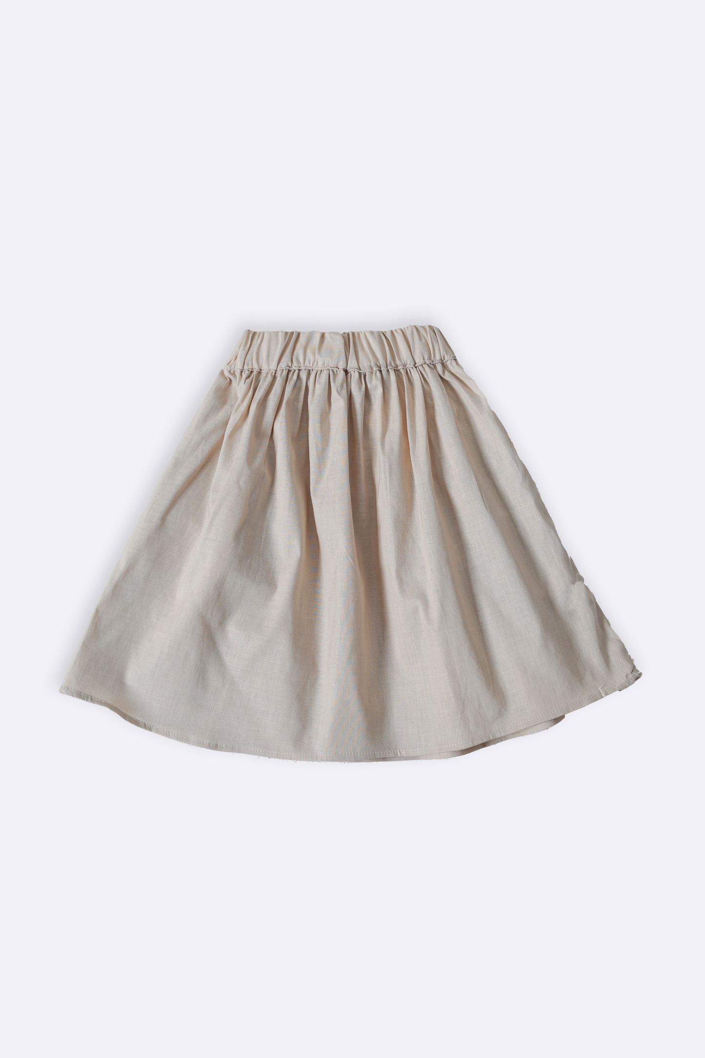 LINEN SKIRT WITH ELASTIC WAIST