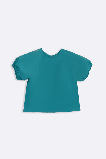 Puff Sleeve Cotton Top