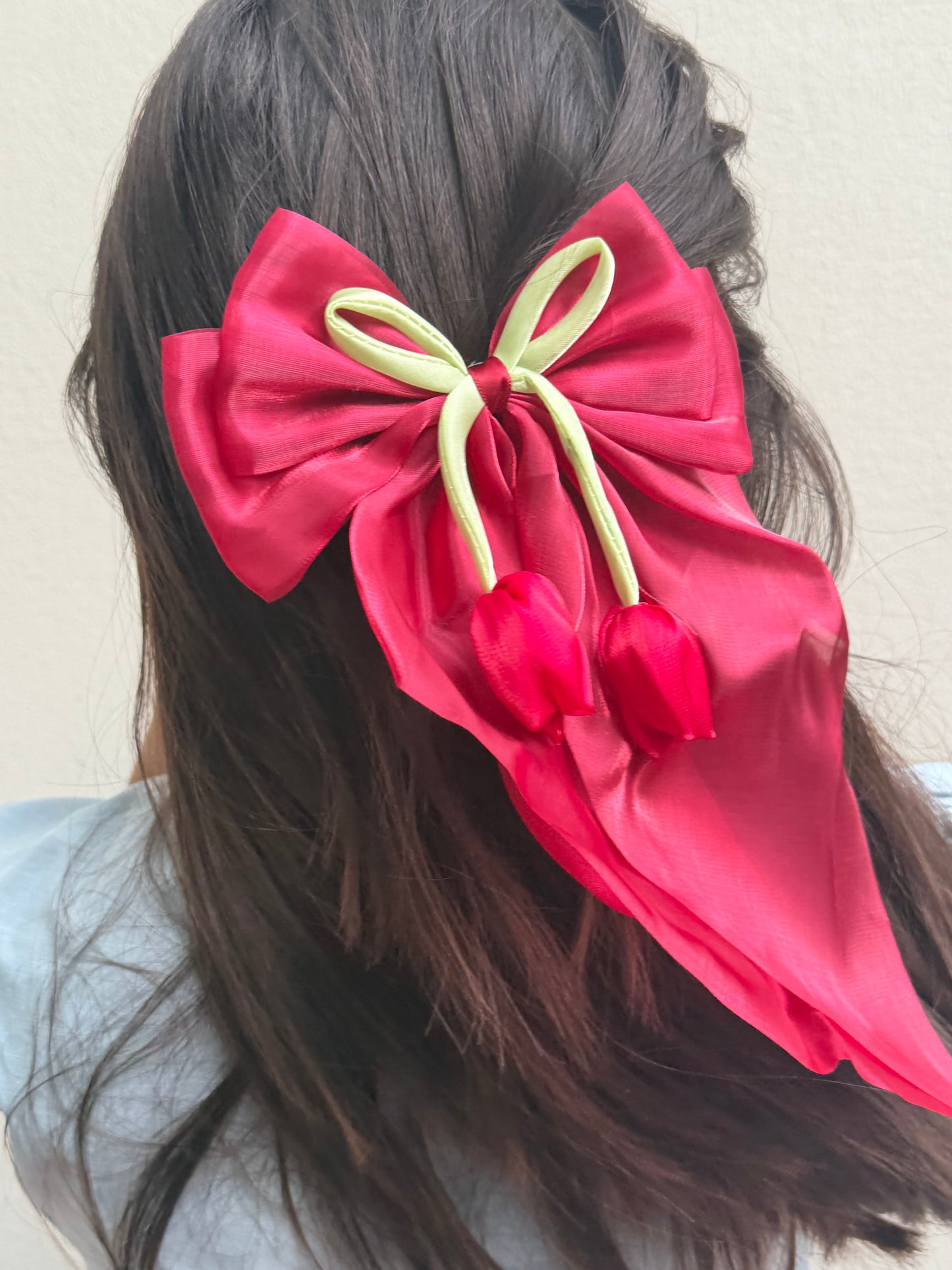 Tulip Bow Hair Clip
