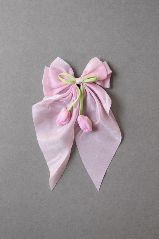 Tulip Bow Hair Clip