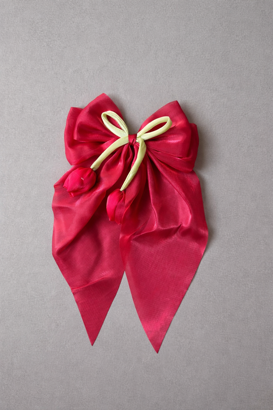 Tulip Bow Hair Clip
